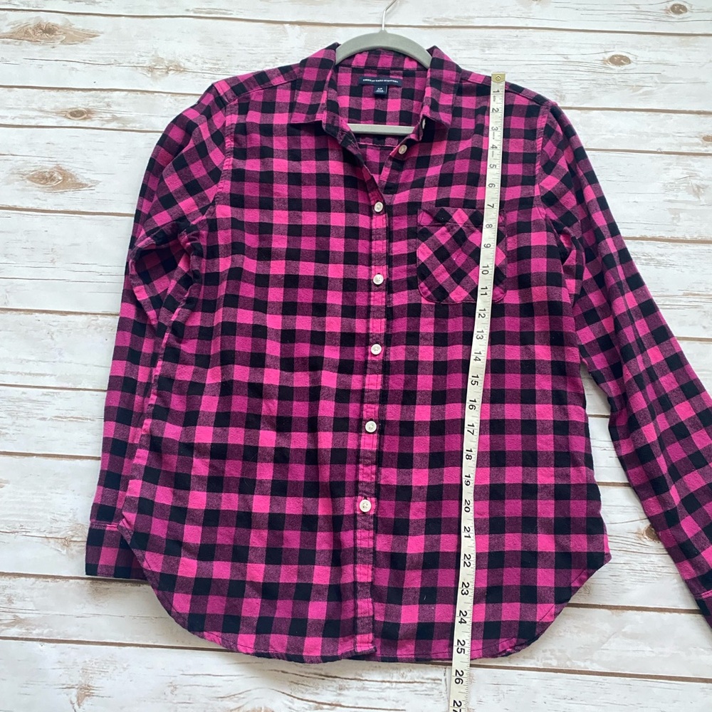 Aeo Plaid Button Down - image 6